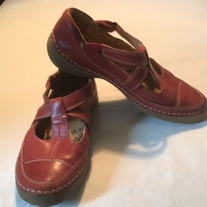 Naturalizer Julianne Leather Shoes Sz 7 Red